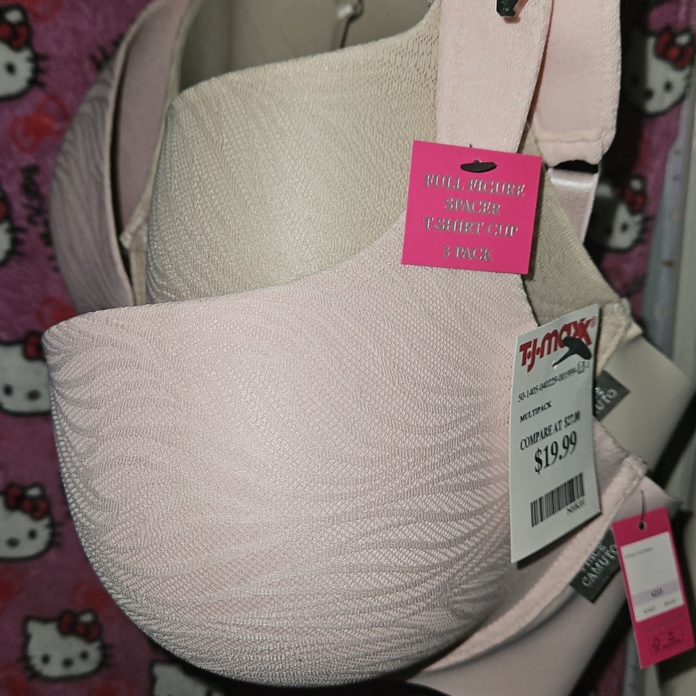 T.J.Maxx Blush and Cream Bra Set